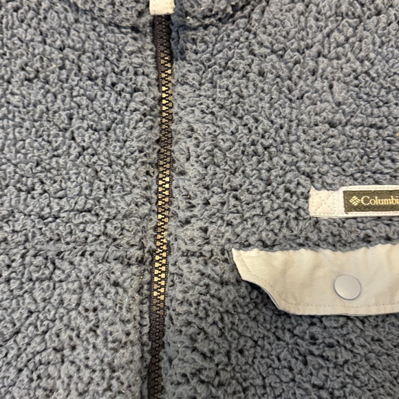 Columbia Blue Fleece Zip-Up Jacket - Picture 4 of 4